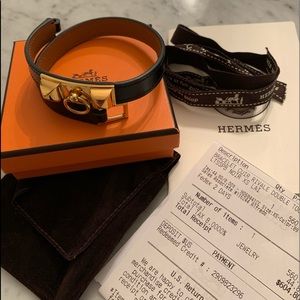 Authentic Hermès Rivale double tours bracelet